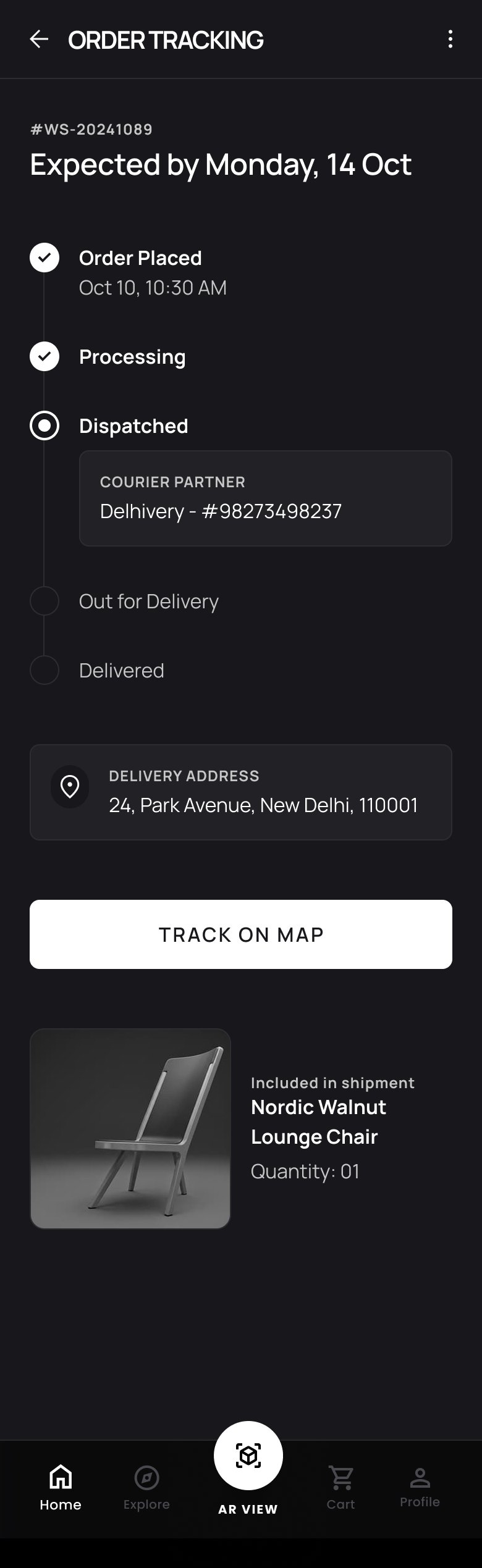 Checkout address